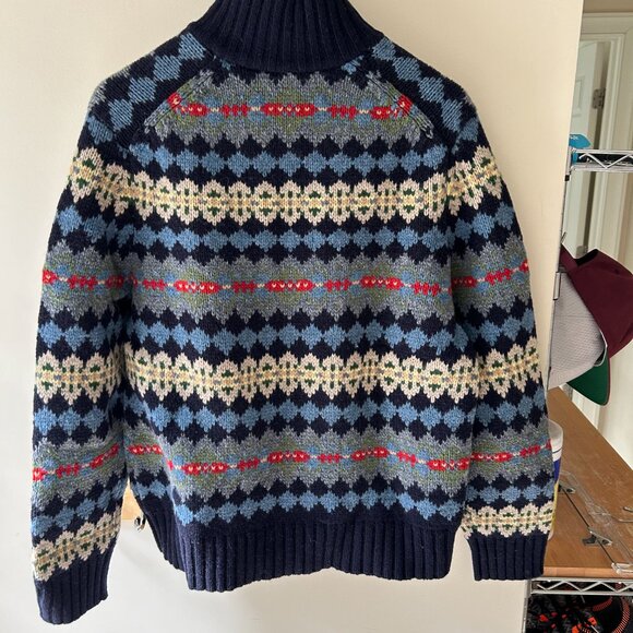 J. Crew Lambswool Button Mock Neck Sweater - MINT! - Picture 5 of 5